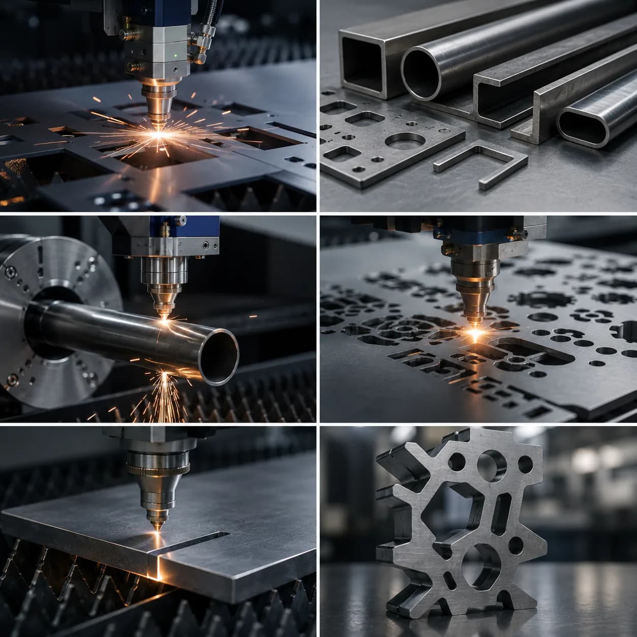 Han's Laser fiber lazer kesim teknolojisiyle üretilen hassas metal parçalar