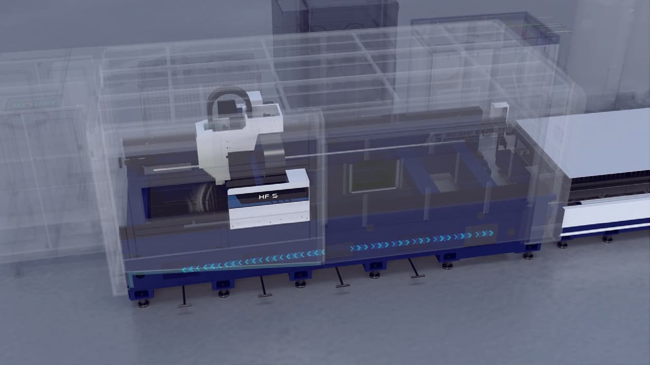 G3015HF S içi boş gövde yapısı — 60 kW'a kadar uygun
