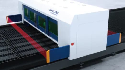 HL Geniş Format Fiber Lazer Kesim Makinesi — Çok Katmanlı Operatör Koruması